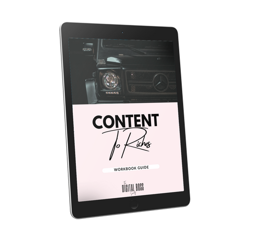 Content To Riches  Workbook Guide (Resell Rights Included)